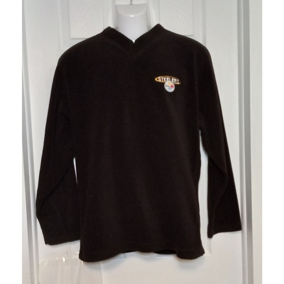 Pittsburgh Steelers Fleece V-Neck Sweater Men's Medium - Picture 1 of 4